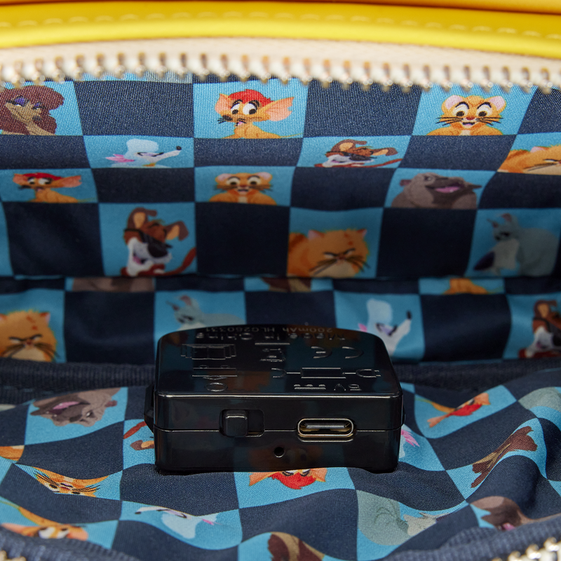 OLIVER & COMPANY TAXI CAB LIGHT-UP LOUNGEFLY MINI BACKPACK