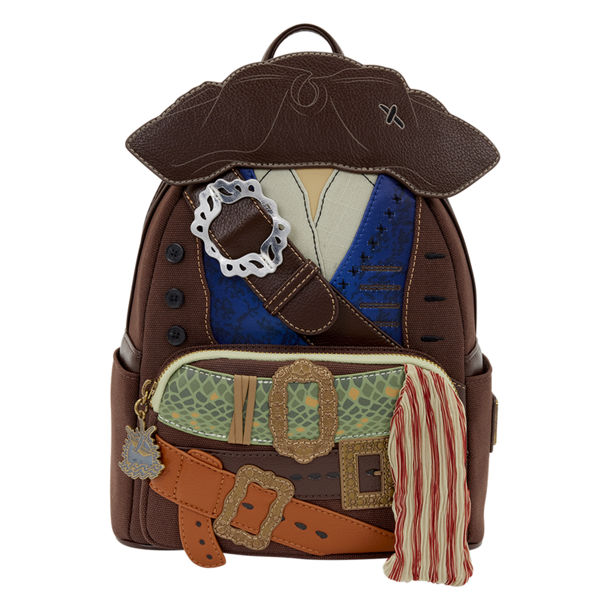 PIRATES OF THE CARIBBEAN JACK SPARROW COSPLAY LOUNGEFLY MINI BACKPACK