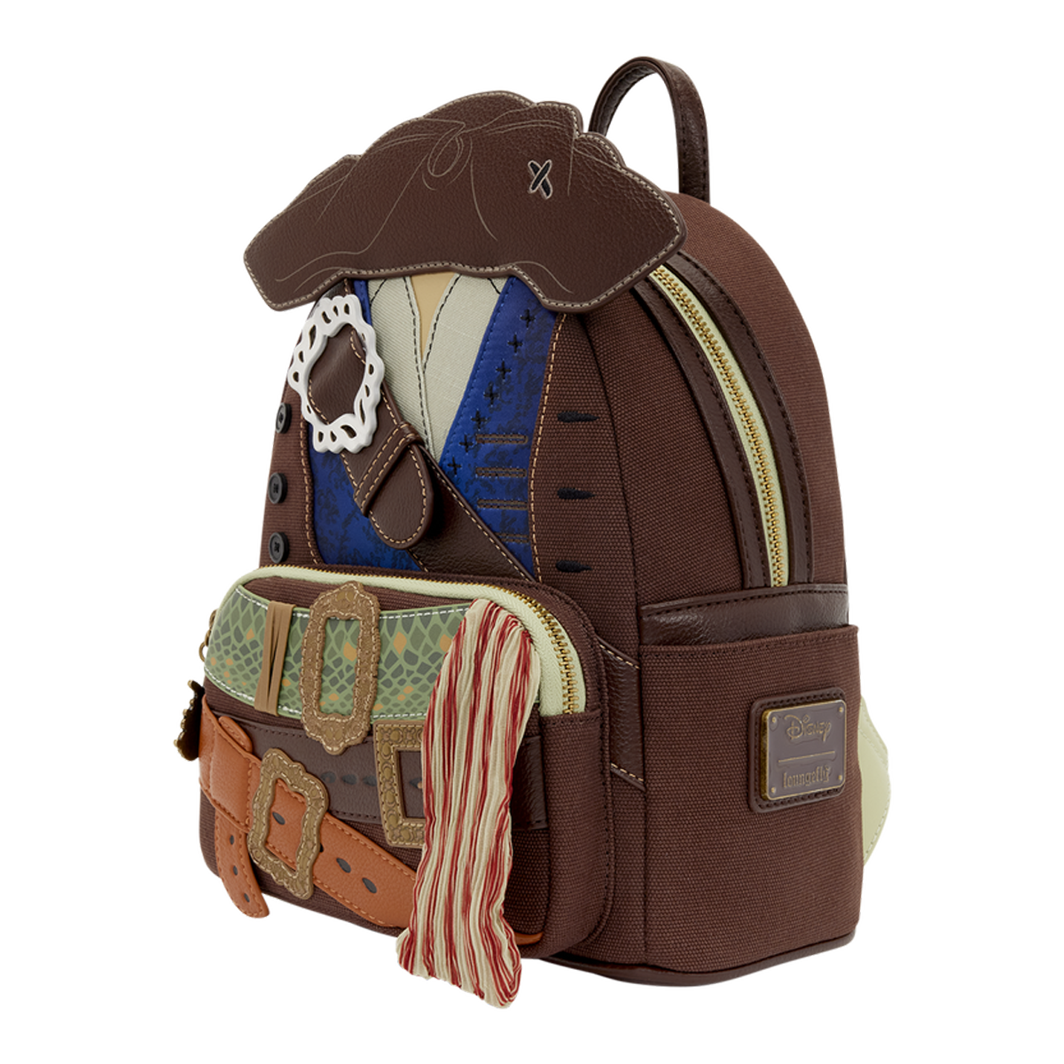 PIRATES OF THE CARIBBEAN JACK SPARROW COSPLAY LOUNGEFLY MINI BACKPACK