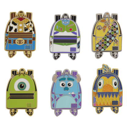 PIXAR CHARACTERS MINI BACKPACKS LOUNGEFLY MYSTERY PINS