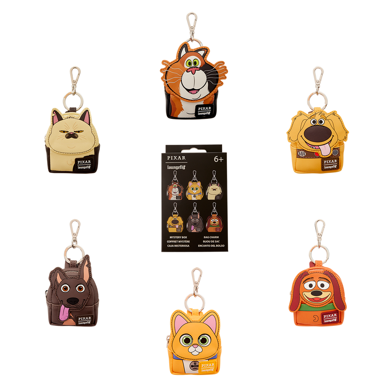 PIXAR CATS & DOGS LOUNGEFLY MYSTERY BAG CHARMS