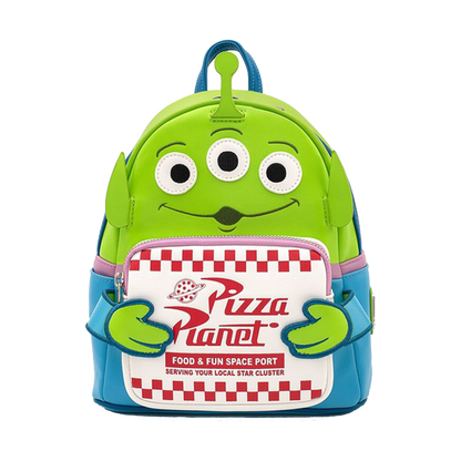 PIXAR TOY STORY PIZZA PLANET ALIEN LOUNGEFLY MINI BACKPACK