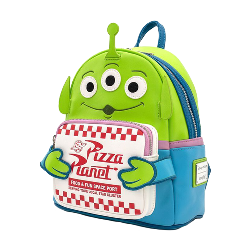 PIXAR TOY STORY PIZZA PLANET ALIEN LOUNGEFLY MINI BACKPACK