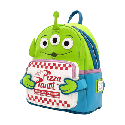 PIXAR TOY STORY PIZZA PLANET ALIEN LOUNGEFLY MINI BACKPACK