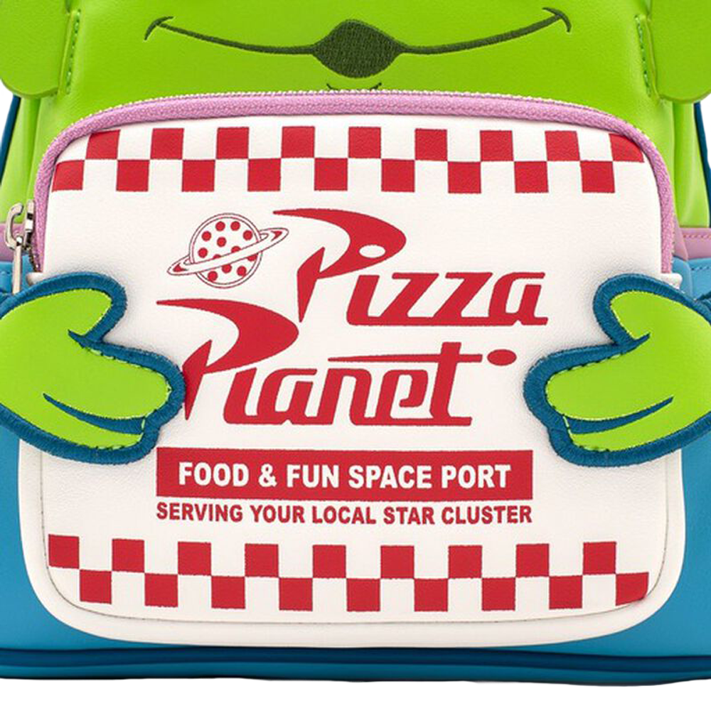 PIXAR TOY STORY PIZZA PLANET ALIEN LOUNGEFLY MINI BACKPACK
