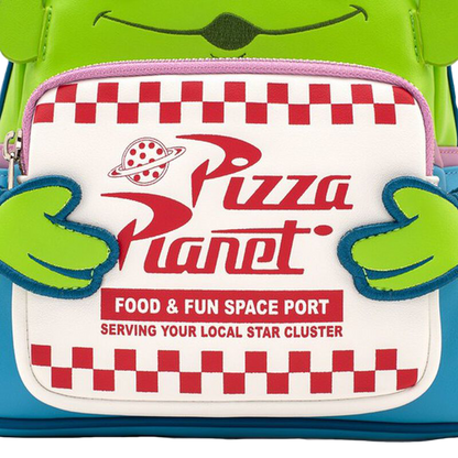 PIXAR TOY STORY PIZZA PLANET ALIEN LOUNGEFLY MINI BACKPACK