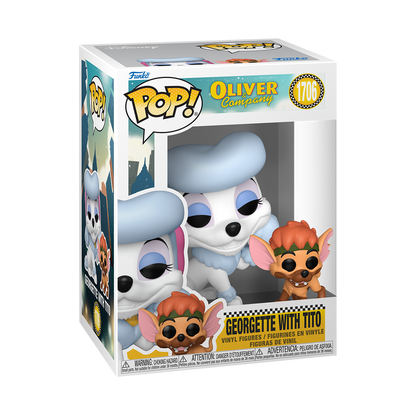 Funko Pop! box featuring Georgette with Tito figures on a white background