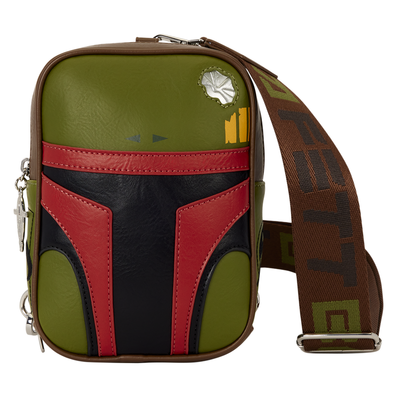 STAR WARS BOBA FETT COSPLAY LOUNGEFLY SLING CROSSBODY BAG