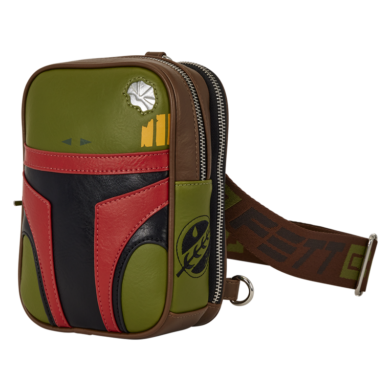 STAR WARS BOBA FETT COSPLAY LOUNGEFLY SLING CROSSBODY BAG