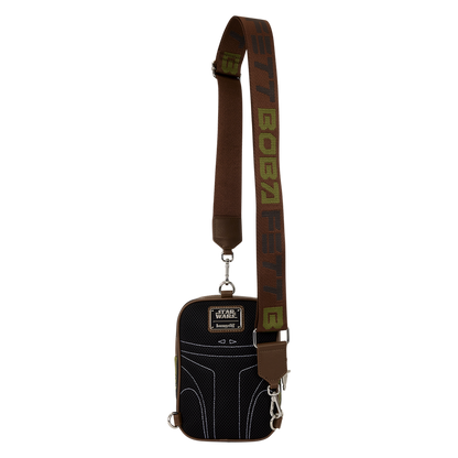 STAR WARS BOBA FETT COSPLAY LOUNGEFLY SLING CROSSBODY BAG