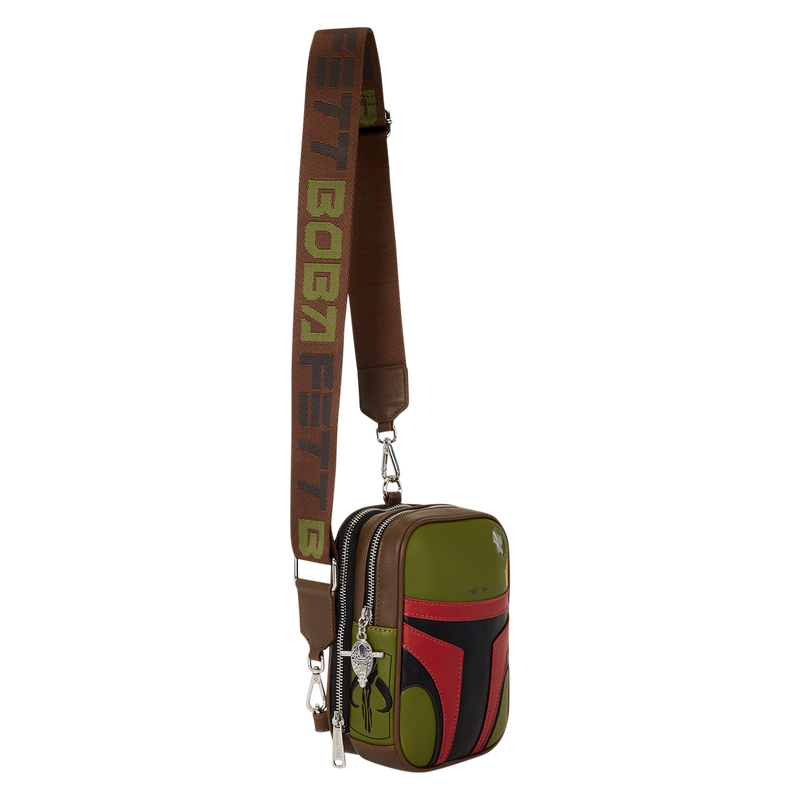 STAR WARS BOBA FETT COSPLAY LOUNGEFLY SLING CROSSBODY BAG