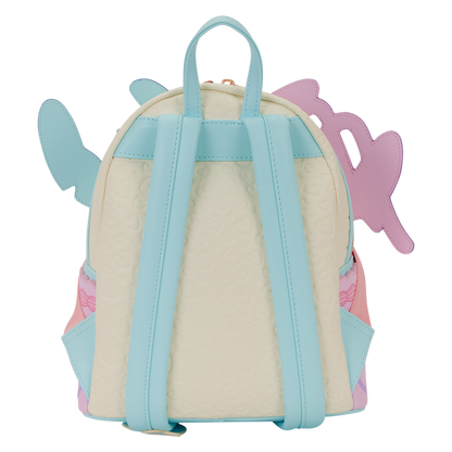 Loungefly backpack with hearts on a white background