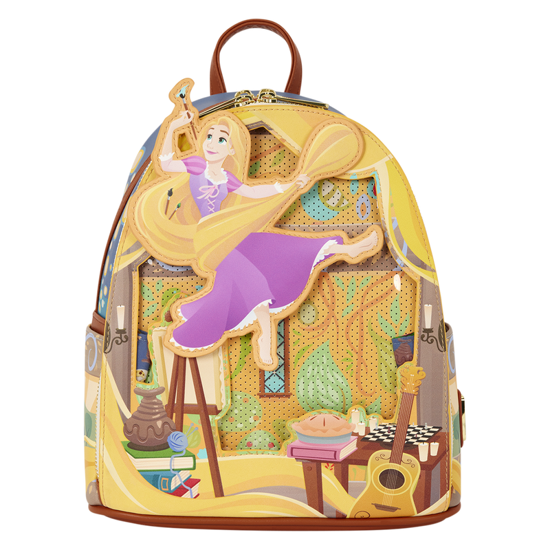 TANGLED RAPUNZEL GLOW PIN TRADER LOUNGEFLY MINI BACKPACK