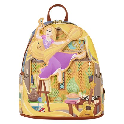 TANGLED RAPUNZEL GLOW PIN TRADER LOUNGEFLY MINI BACKPACK