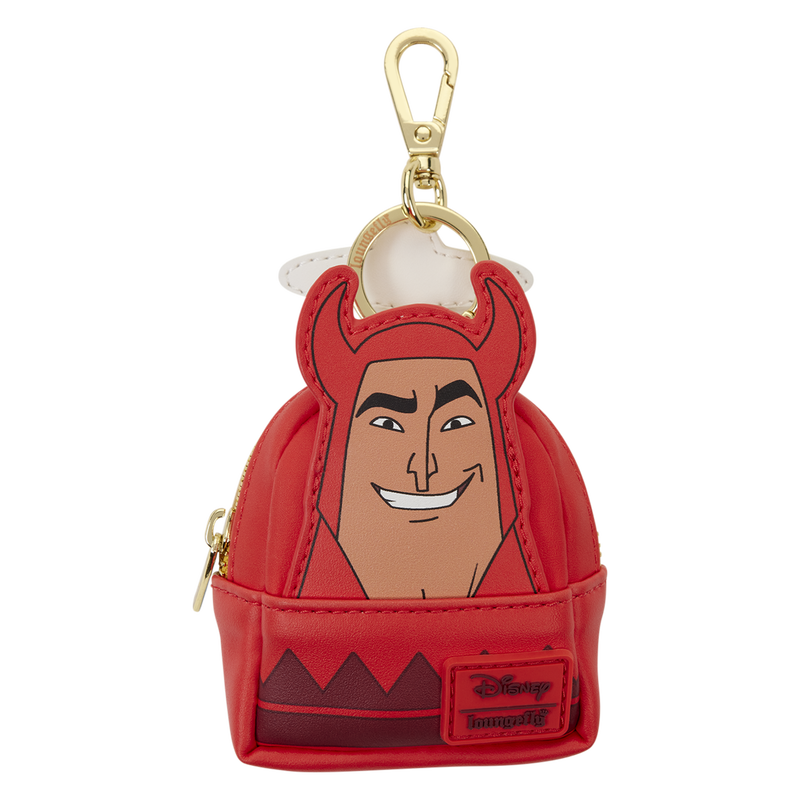 THE EMPEROR'S NEW GROOVE GOOD & BAD KRONK REVERSIBLE LOUNGEFLY BAG CHARM
