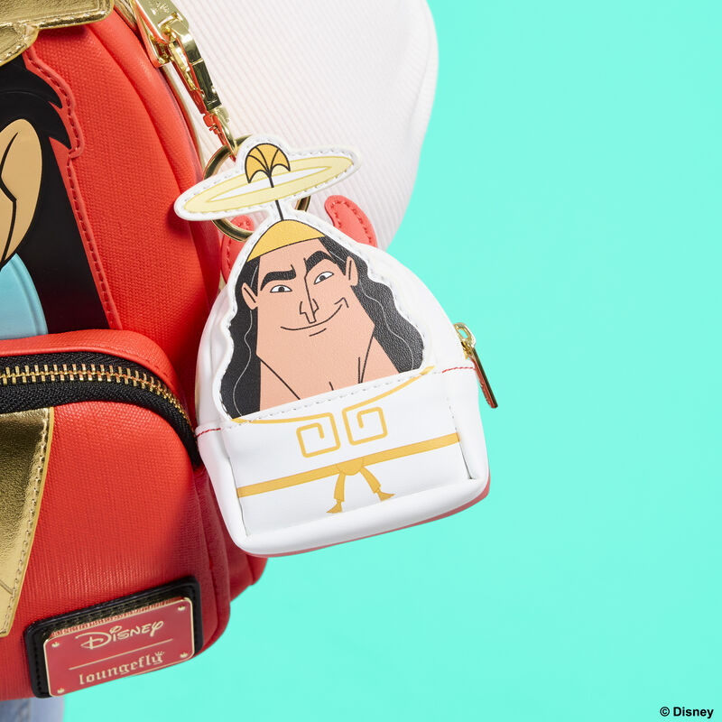 THE EMPEROR'S NEW GROOVE GOOD & BAD KRONK REVERSIBLE LOUNGEFLY BAG CHARM