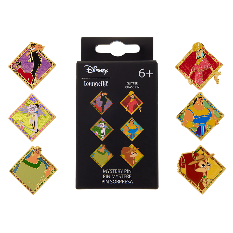 THE EMPEROR'S NEW GROOVE LOUNGEFLY MYSTERY PINS