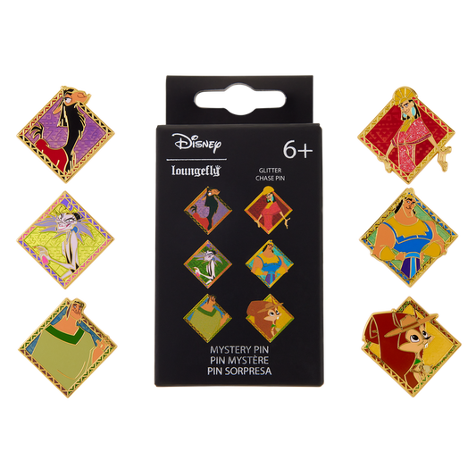 THE EMPEROR'S NEW GROOVE LOUNGEFLY MYSTERY PINS