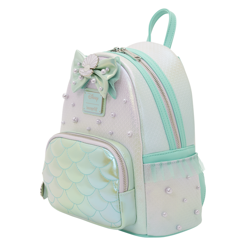 THE LITTLE MERMAID IRIDESCENT PEARL LOUNGEFLY MINI BACKPACK