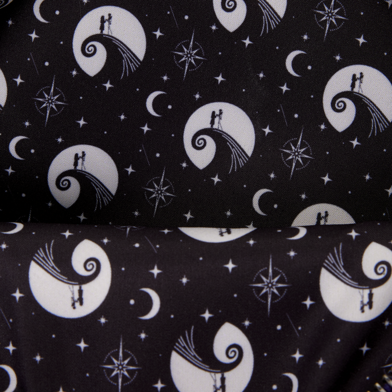 THE NIGHTMARE BEFORE CHRISTMAS JACK SKELLINGTON & SALLY NIGHT SKY LOUNGEFLY MINI BACKPACK