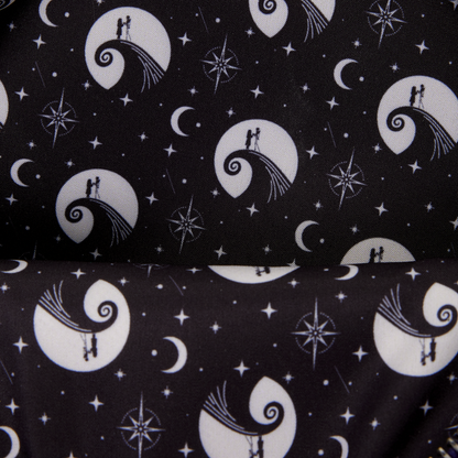 THE NIGHTMARE BEFORE CHRISTMAS JACK SKELLINGTON & SALLY NIGHT SKY LOUNGEFLY MINI BACKPACK