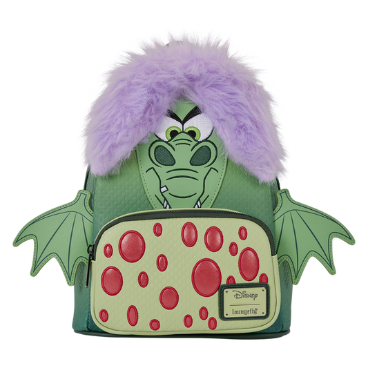 THE SWORD IN THE STONE MADAM MIM DRAGON COSPLAY LOUNGEFLY MINI BACKPACK