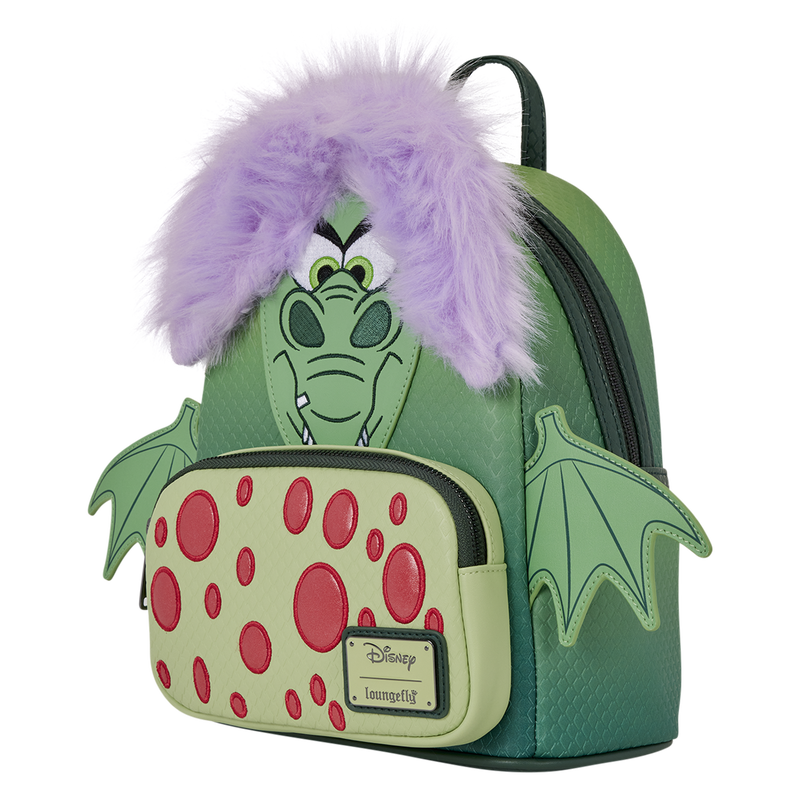 THE SWORD IN THE STONE MADAM MIM DRAGON COSPLAY LOUNGEFLY MINI BACKPACK