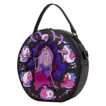THE SWORD IN THE STONE MADAM MIM LENTICULAR LOUNGEFLY CROSSBODY BAG