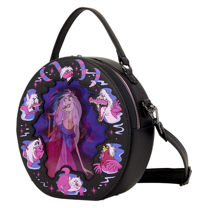 THE SWORD IN THE STONE MADAM MIM LENTICULAR LOUNGEFLY CROSSBODY BAG
