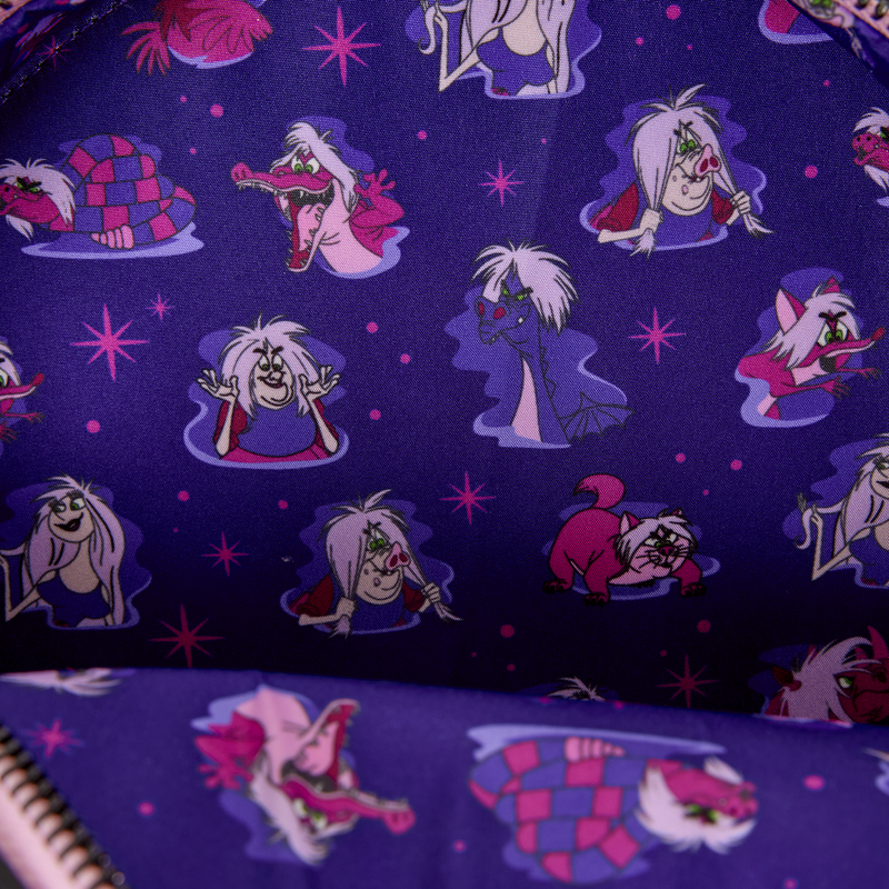 THE SWORD IN THE STONE MADAM MIM LENTICULAR LOUNGEFLY CROSSBODY BAG
