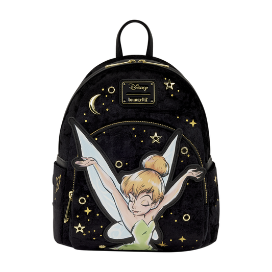 TINKER BELL PIXIE DUST VELVET LOUNGEFLY MINI BACKPACK