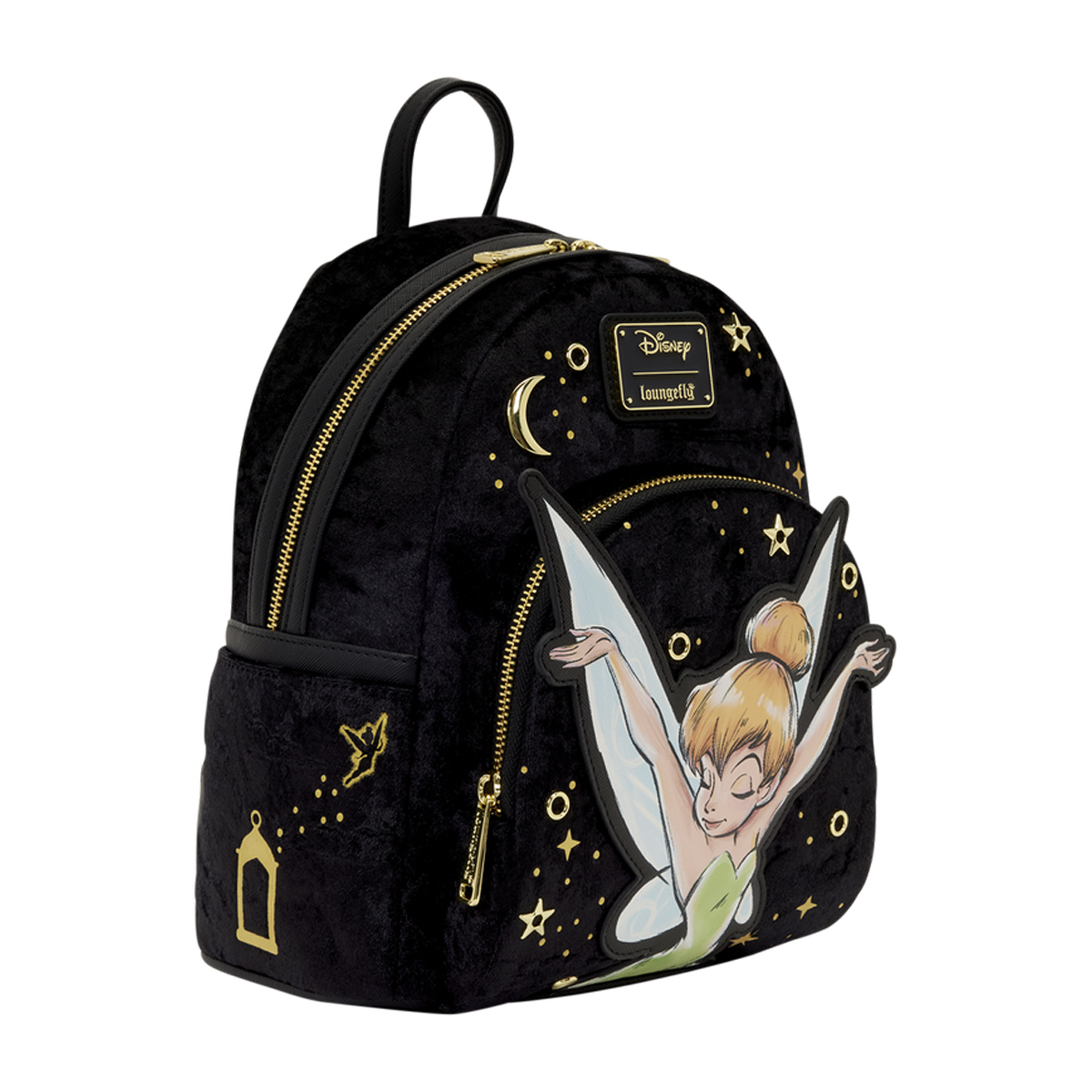 TINKER BELL PIXIE DUST VELVET LOUNGEFLY MINI BACKPACK