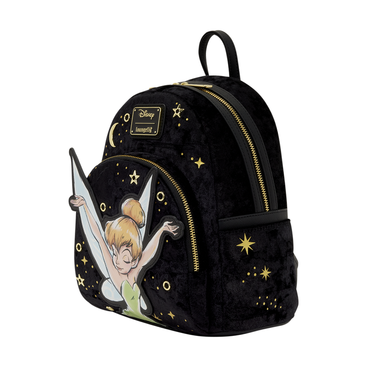 TINKER BELL PIXIE DUST VELVET LOUNGEFLY MINI BACKPACK