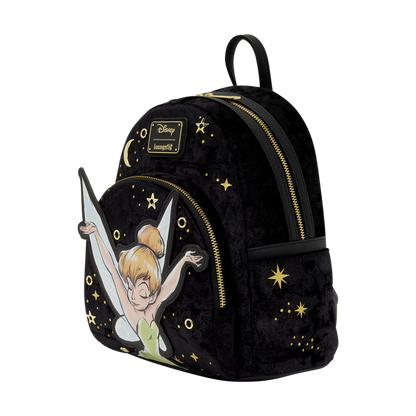 TINKER BELL PIXIE DUST VELVET LOUNGEFLY MINI BACKPACK