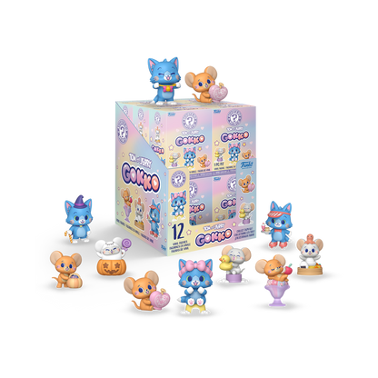 Collection of small figurines of Tom and Jerry (Gokko) Mystery Minis 