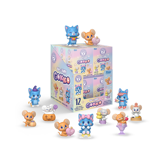 Collection of small figurines of Tom and Jerry (Gokko) Mystery Minis 