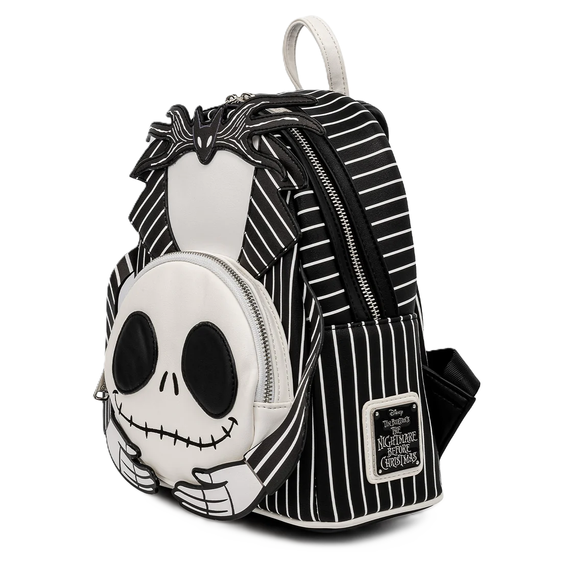 Backpack with Jack Skellington design from 'The Nightmare Before Christmas' on a white background