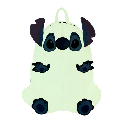 LILO & STITCH GHOST STITCH GLOW-IN-THE-DARK LOUNGEFLY MINI BACKPACK