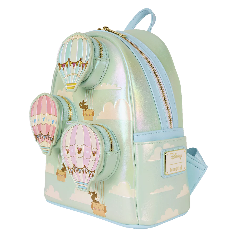 Mickey & Friends Loungefly with hot air balloon design on a white background