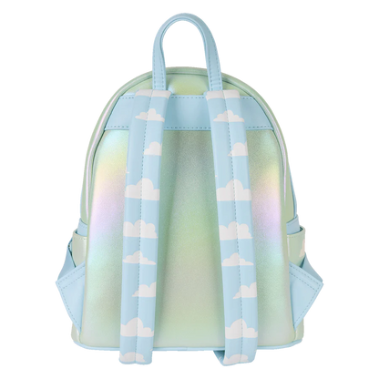 Loungefly backpack with cloud pattern on a white background