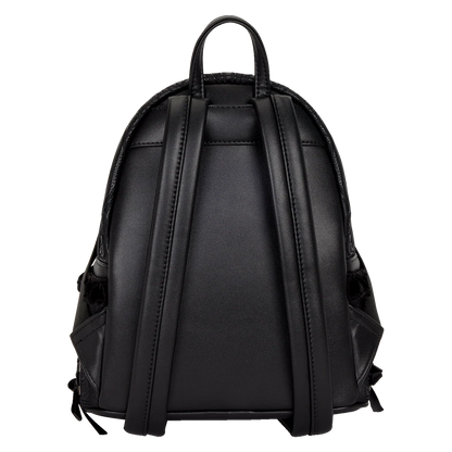 Black Loungefly backpack on a white background
