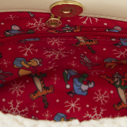 WINNIE THE POOH AND PIGLET HOLIDAY LOUNGEFLY CROSSBODY BAG