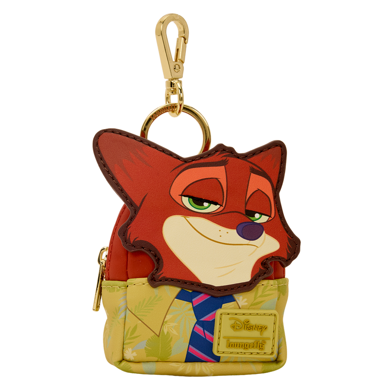 Nick Zootopia 2 loungefly bag charms on a white background