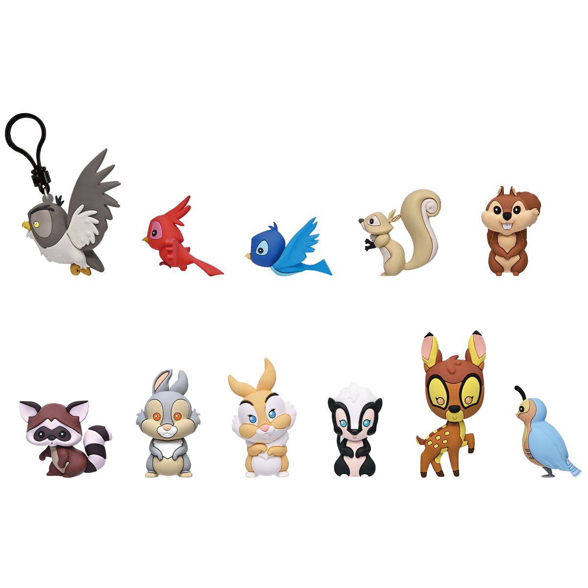 DISNEY WOODLAND CREATURES 3D MYSTERY BAG CLIPS