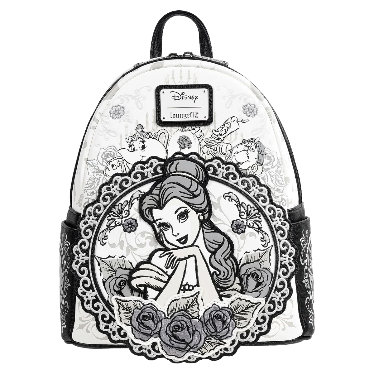 BEAUTY AND THE BEAST BELLE SKETCH LOUNGEFLY MINI BACKPACK