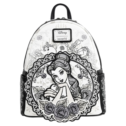 BEAUTY AND THE BEAST BELLE SKETCH LOUNGEFLY MINI BACKPACK