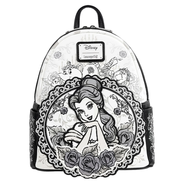 BEAUTY AND THE BEAST BELLE SKETCH LOUNGEFLY MINI BACKPACK