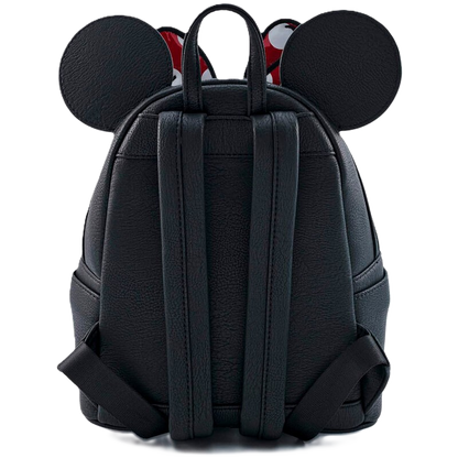 Black backpack with Mickey Mouse ears on a white background
