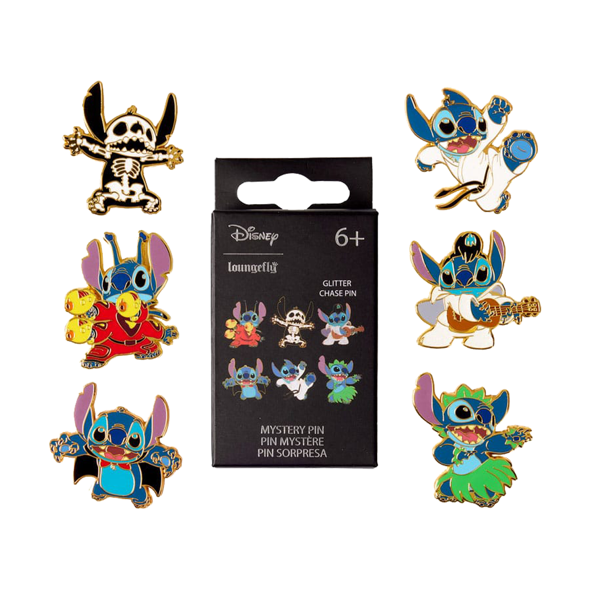 DISNEY LILO & STITCH COSTUMES LOUNGEFLY MYSTERY PINS