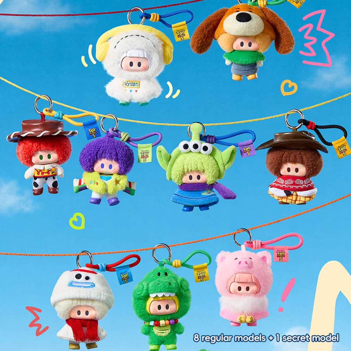 YOYO TOY STORY 5 WITH YOU SERIES MINISO PLUSH PENDANT BLIND BOX